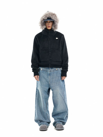 FROST FUR HOODED JACKET