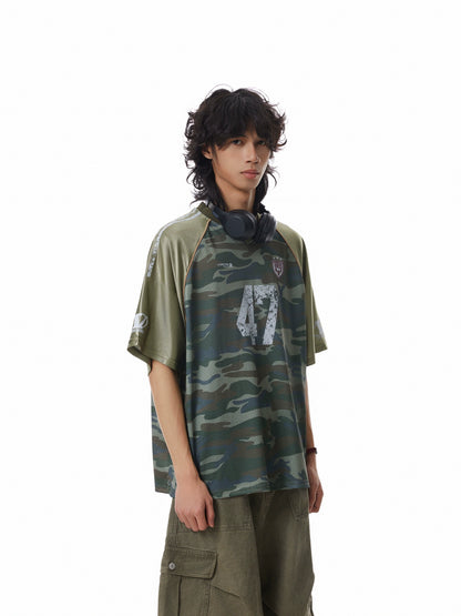 MESH CAMPOUFLAGE STITCHED JERSEY
