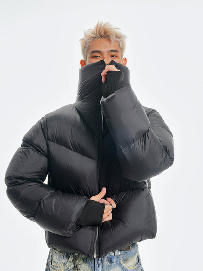 HIGHNECK STAND COLLAR PUFFER JACKET