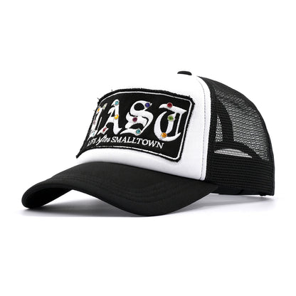 RHINESTONE PATCH MESH CAP