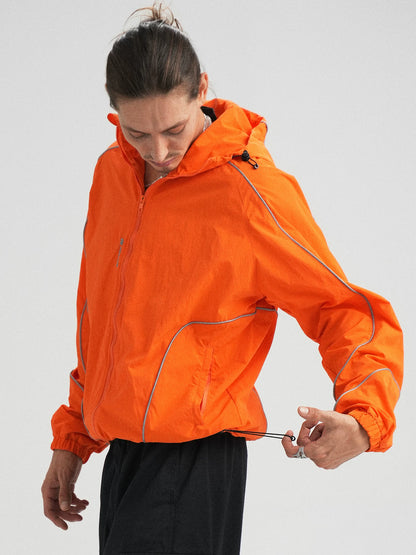 CURVE LINE NYLON JACKET