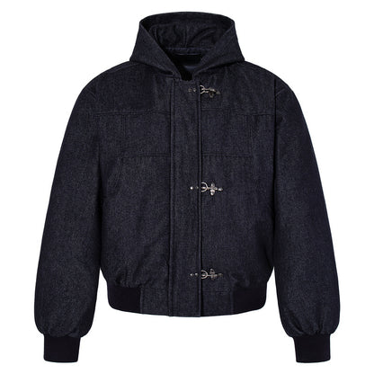 DENIM HOOD FIREMAN JACKET