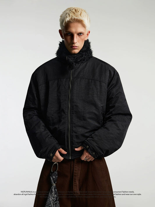 FUR PADDED BOMBER JACKET