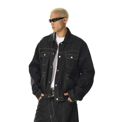 VINTAGE STYLE TRUCKER DENIM JACKET