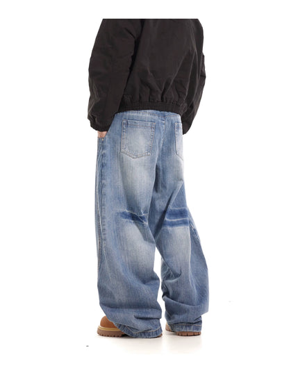 VINTAGE WASHED BAGGY DENIM PANTS