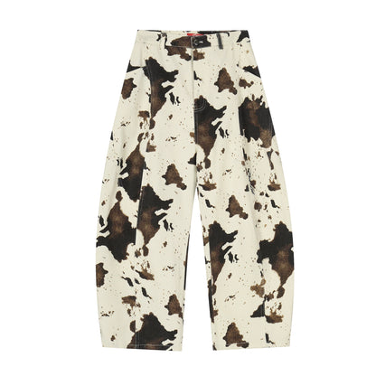 VINTAGE COWHIDE WIDE LEG PANTS