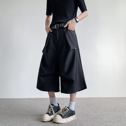 WIDE SILHOUETTE CROPPED PANTS
