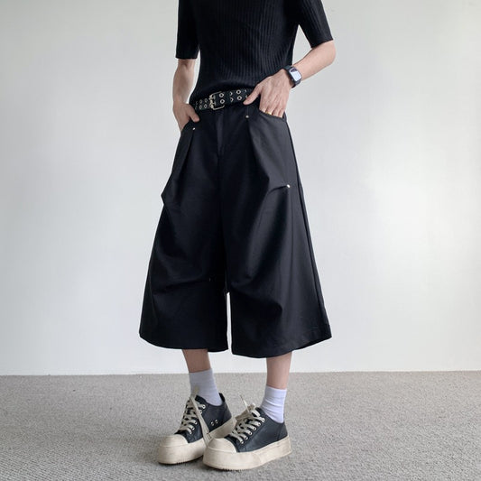 WIDE SILHOUETTE CROPPED PANTS