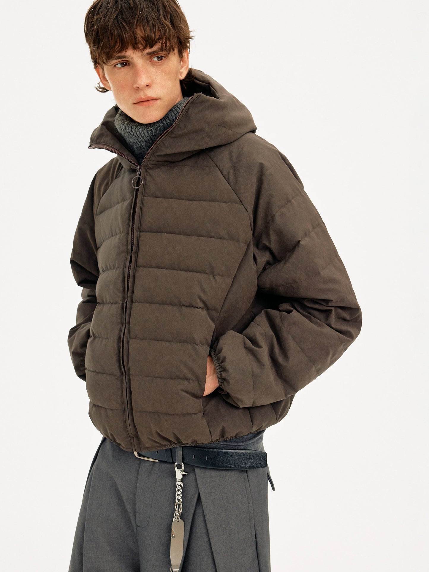 HIGH-NECK MICRO DOWN JACKET