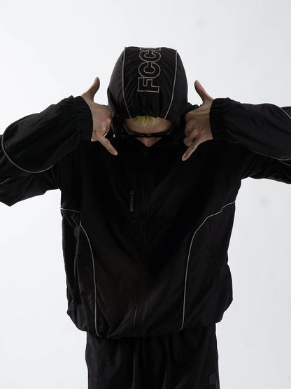 CURVE LINE NYLON JACKET