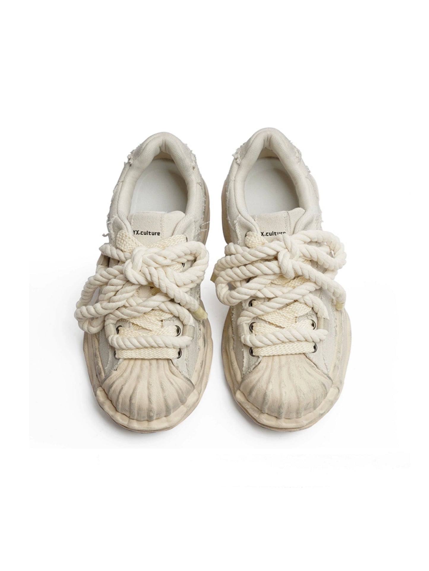 VINTAGE DISTRESSED ROPE SHOES