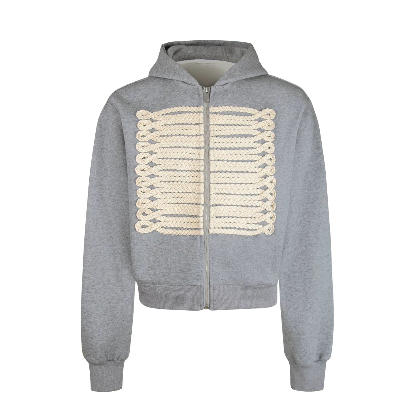 BRAID LOOP ZIP HOODIE