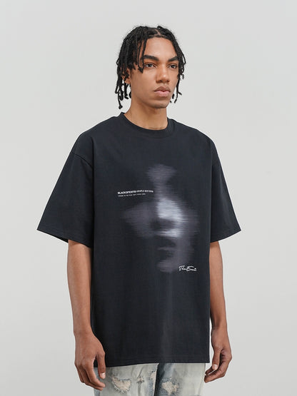 DARK ABSTRACT PHANTOM PRINT T-SHIRT