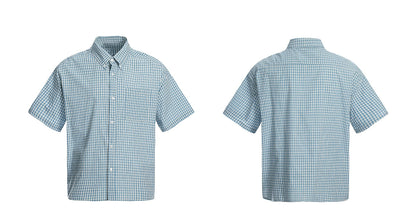 CHECKERED BUTTON-UP SHIRT