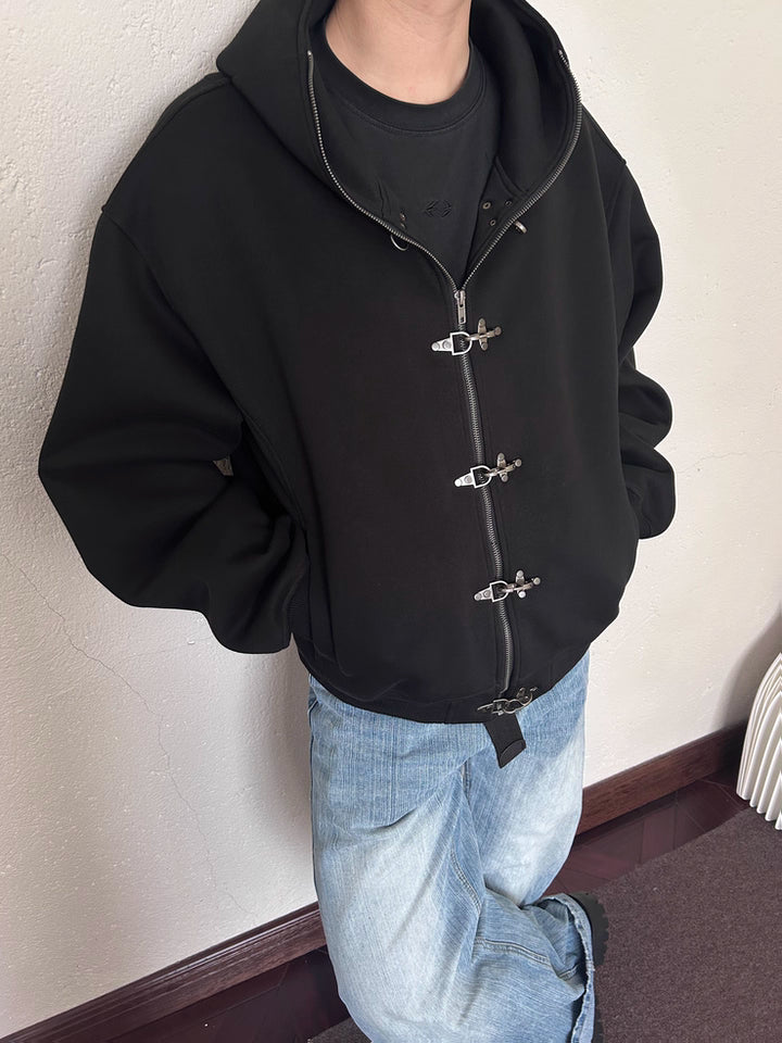 HEAVY FIREMAN HOODED JACKET