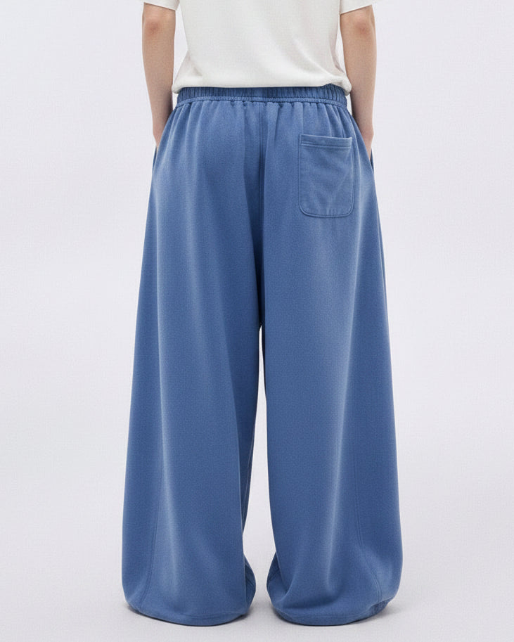FADE DRAPE WIDE SWEAT PANTS