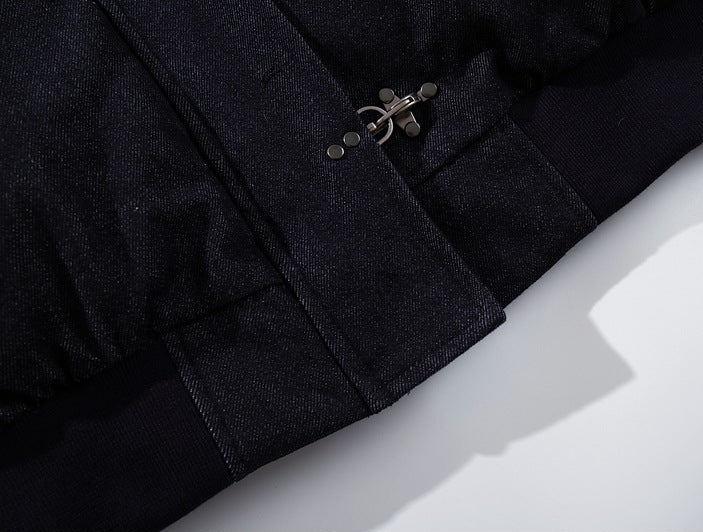 DENIM HOOD FIREMAN JACKET