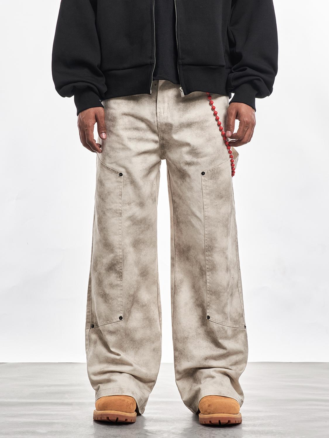 TIEDYE  DOUBLE KNEE CARGO PANTS