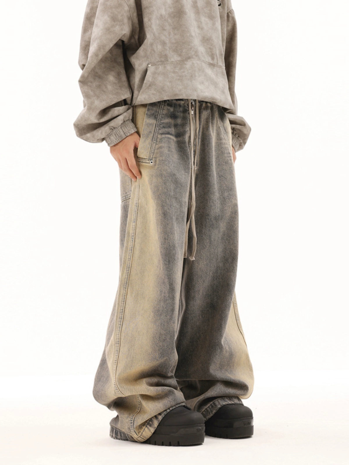G.E.E.Kデニムジーンズ WASH AGED BAGGY DENIM PANTS – GEEK G.E.E.Kデニムジーンズ WASH AGED BAGGY DENIM PANTS – GEEK