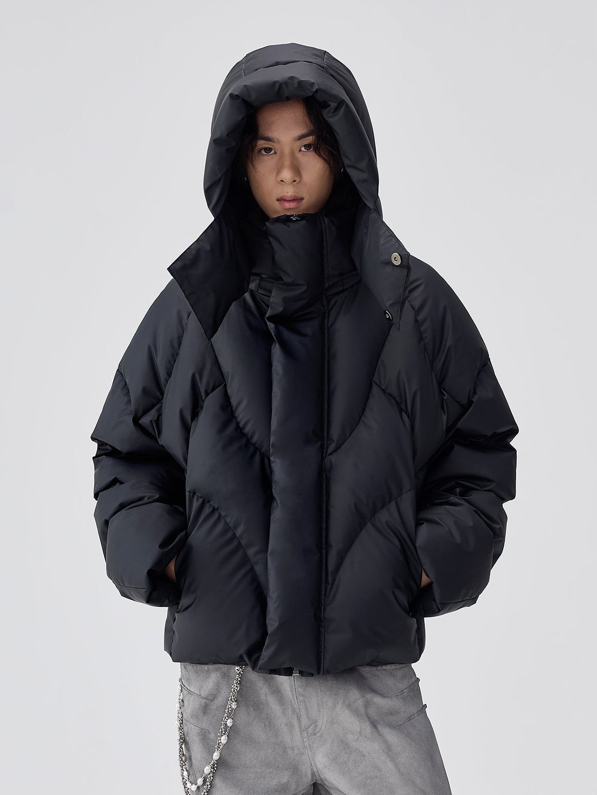 URBAN SHORT DOWN HOODED JACKET