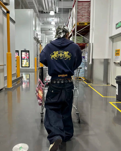 ROYAL CREST SPLASH ZIP HOODIE