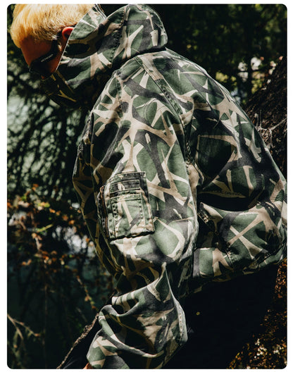 CAMOUFLAGE RAGLAN BOMBER JACKET