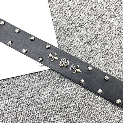 SILVER CREST STUDDED BELT