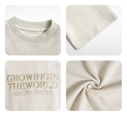 EMBROIDERY SUEDE T-SHIRTS
