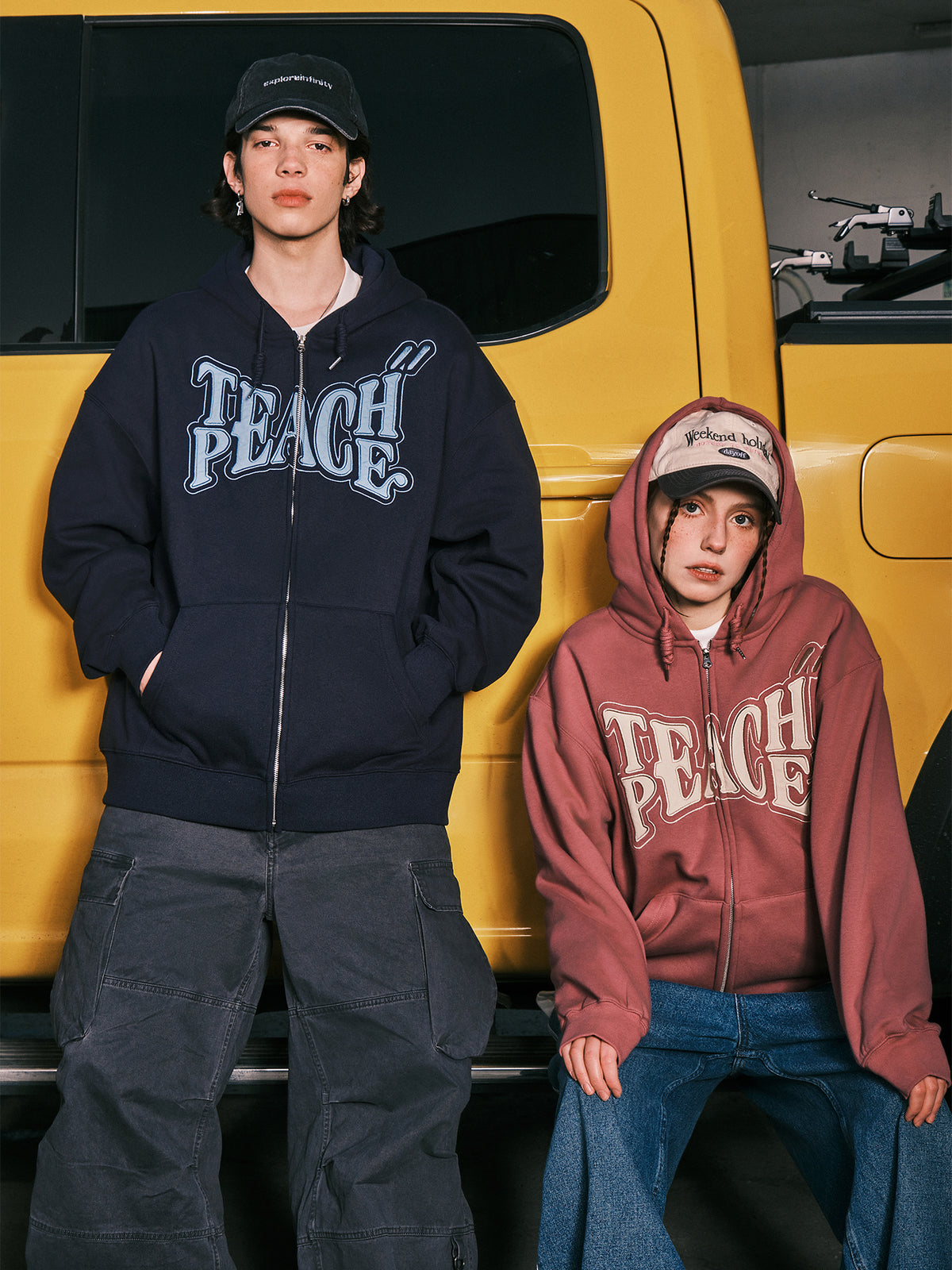 PATCH EMBROIDERY ZIPPED HOODIE – GEEK
