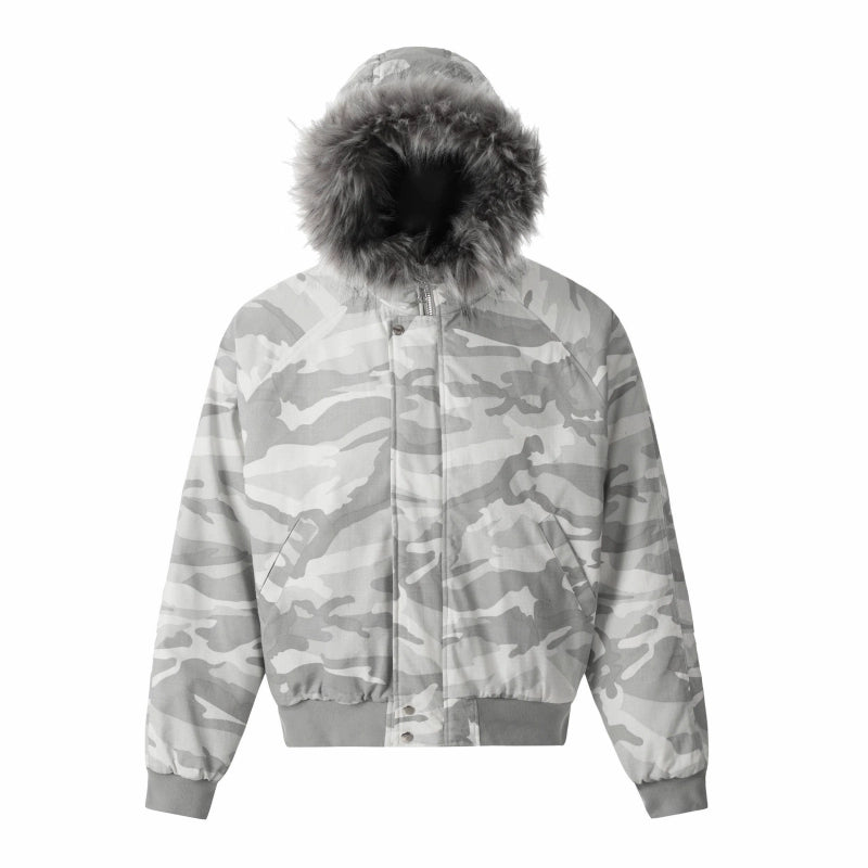 CAMOUFLAGE FUR JACKET