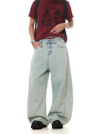 VINATAGE BAGGY WASHED DENIM