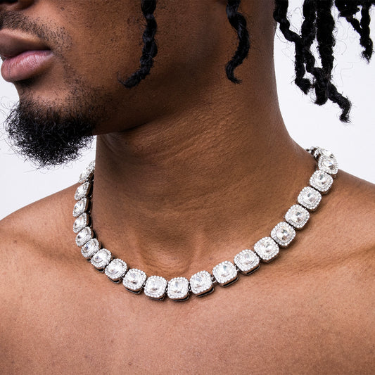 CUBAN ZIRCON ICED NECKLACE