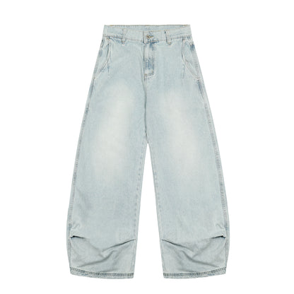 WASHED DRAPE SCIMITAR JEANS