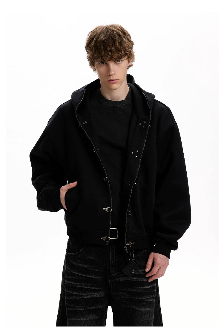 HEAVY FIREMAN HOODED JACKET