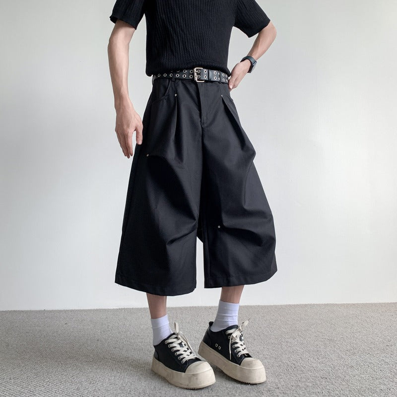 WIDE SILHOUETTE CROPPED PANTS