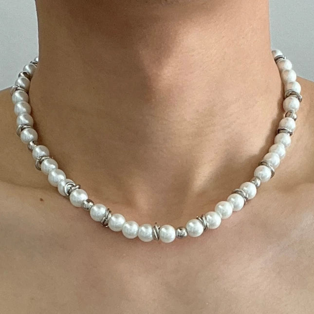 MARBLE PEARL NECKLACE