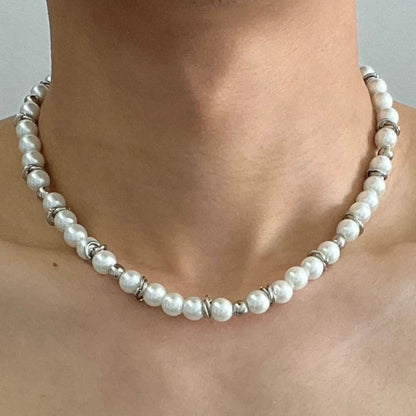 MARBLE PEARL NECKLACE