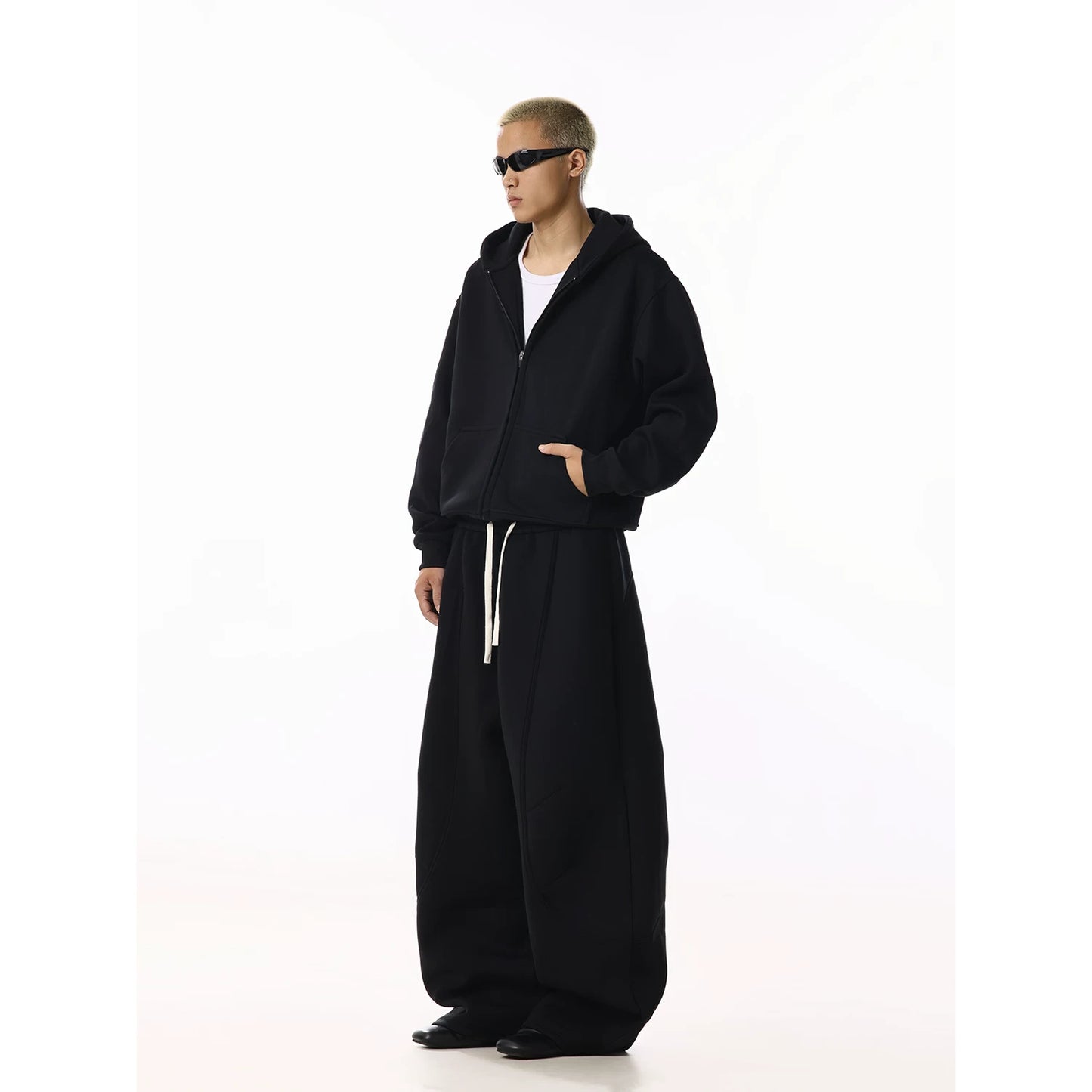 HEAVY WIDE SWEAT BAGGY PANTS