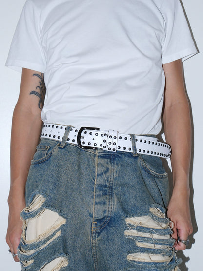 MONOCHROME EDGE DOUBLE BUCKLE BELT