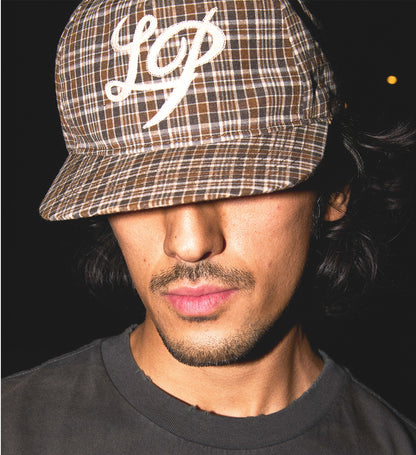 SEERSUCKER FLAT-BRIM VAN HAT