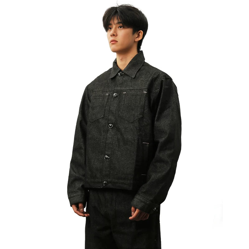 DARK FADED TRUCKER JACKET
