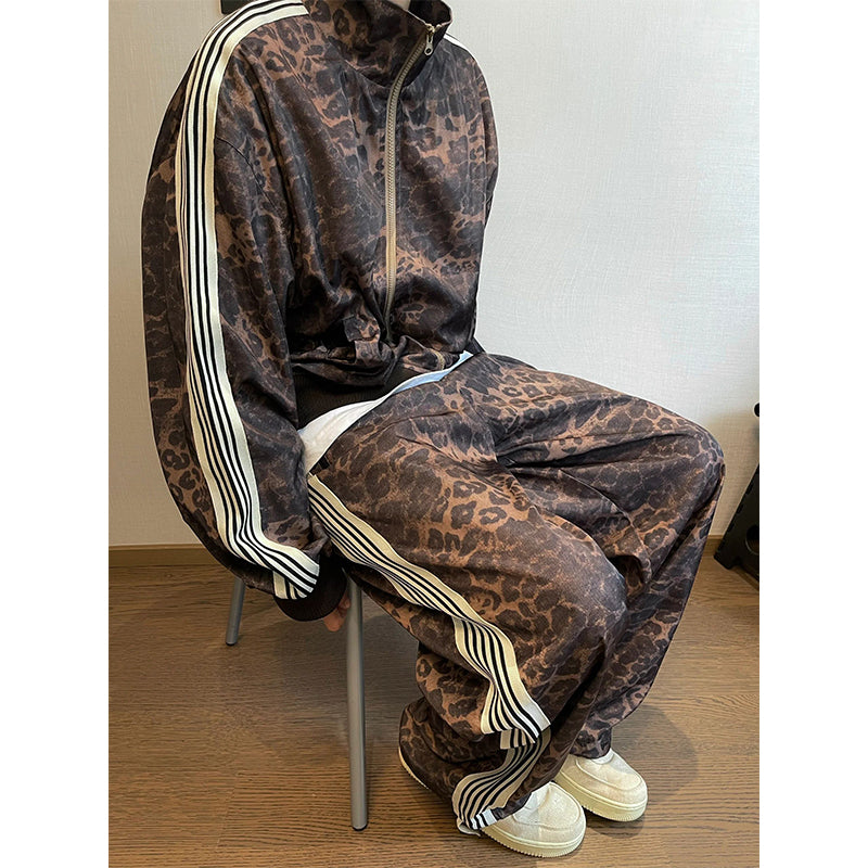 LEOPARD TRACK JACKET & PANTS