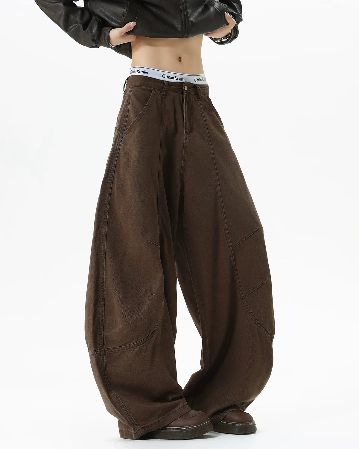VINTAGE BARREL WIDE PANTS