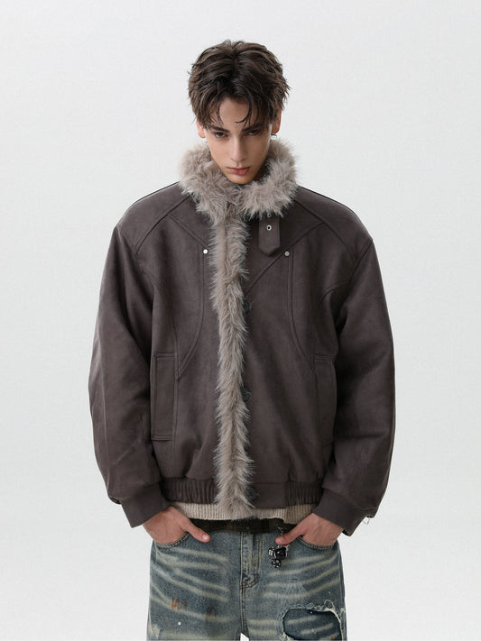 LUXE FUR COLLAR JACKET