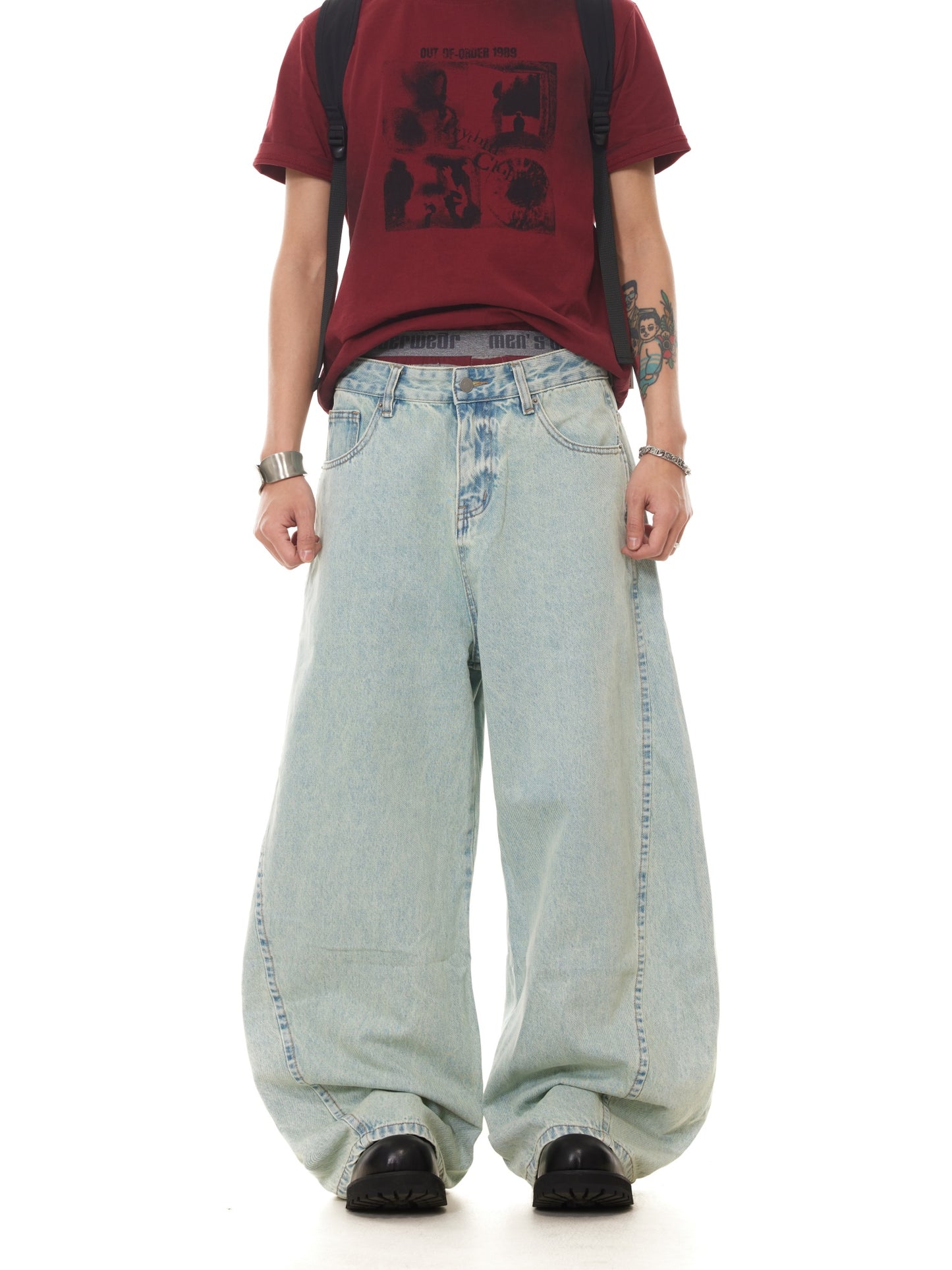 VINATAGE BAGGY WASHED DENIM