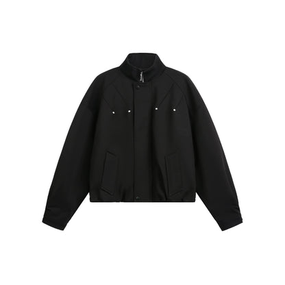 AMERICAN LOOSE DECONSTRUCTED RIVET FLIGHT JACKET