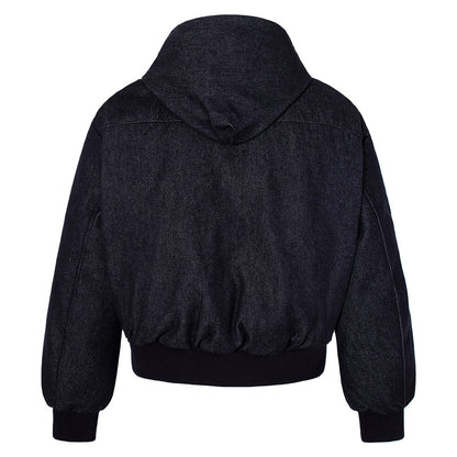 DENIM HOOD FIREMAN JACKET