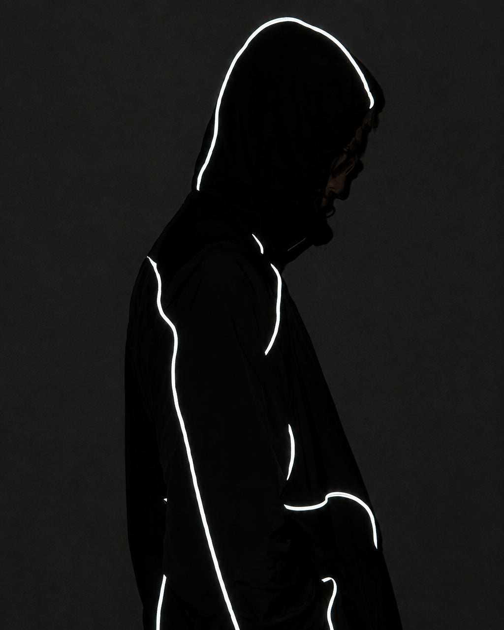 CURVE LINE NYLON JACKET
