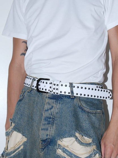 MONOCHROME EDGE DOUBLE BUCKLE BELT