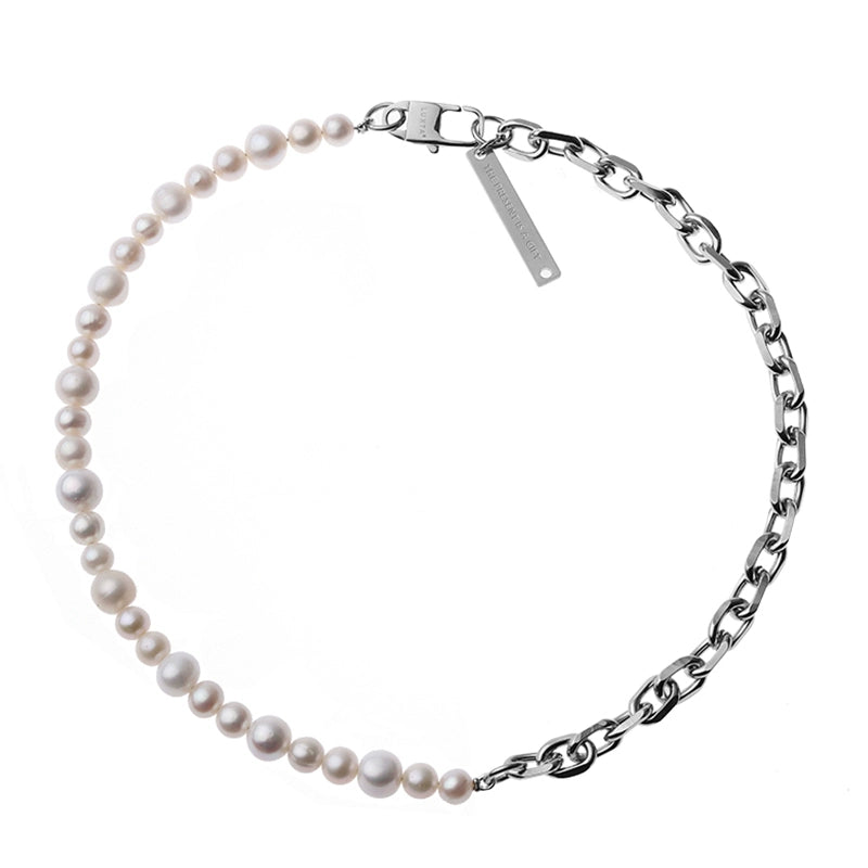 PEARL SPLICING CHAIN NECKLACE